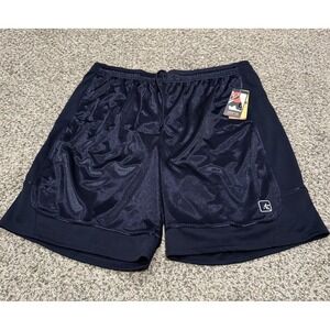 AND1 Stitched Basketball Streetball Shorts - Navy Blue - Men's 2XL